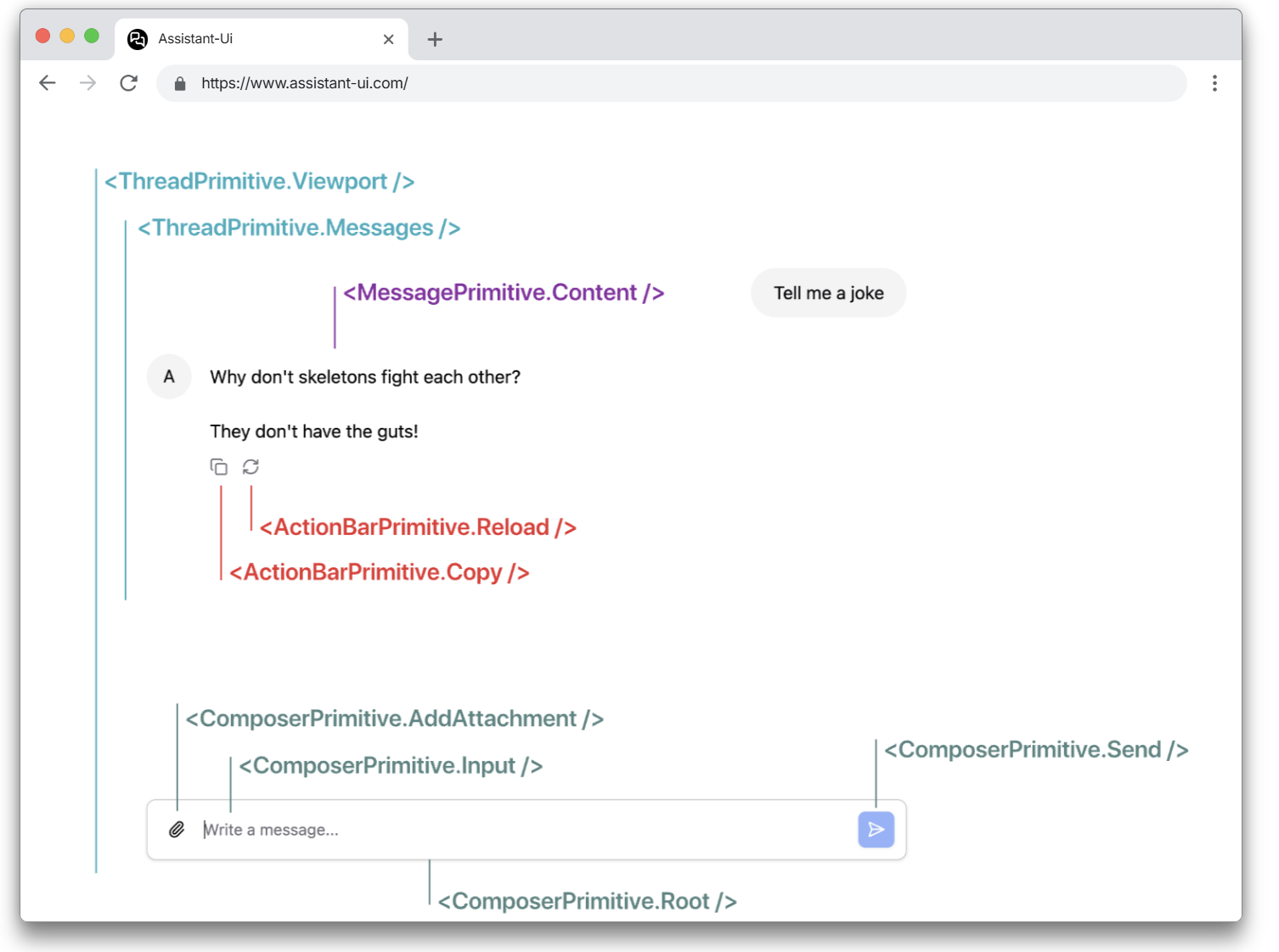 Illustration éditoriale — assistant-ui conserve les tool approvals et les métadonnées de message dans le cloud