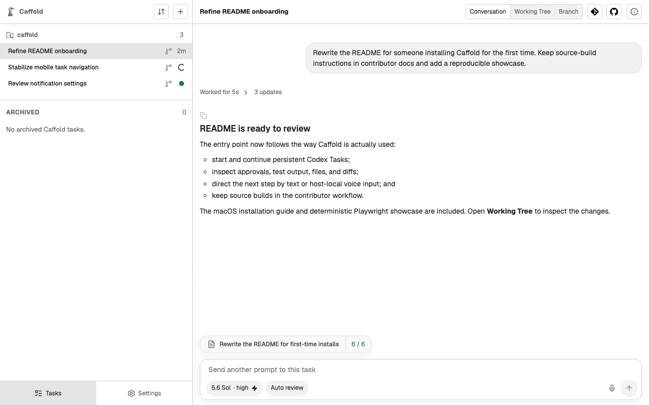 Illustration éditoriale — Caffold aligne les permissions Grok sur ses flags de création de session